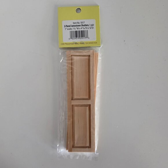 NWT Houseworks 2-Panel Jamestown Shutters 1 pair Doll House Miniature - Picture 3 of 4